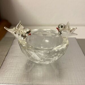 Crystal birdbath
